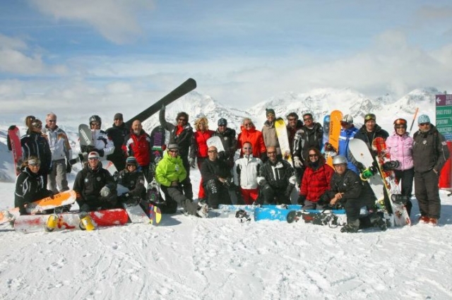 Grupos de escuelas de snowboard 
